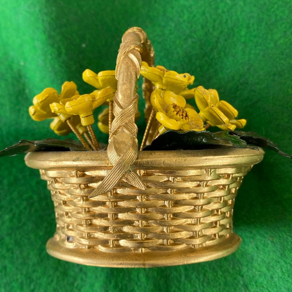 Gorham Jane Hutcheson Brass Floral Sculpture Vintage